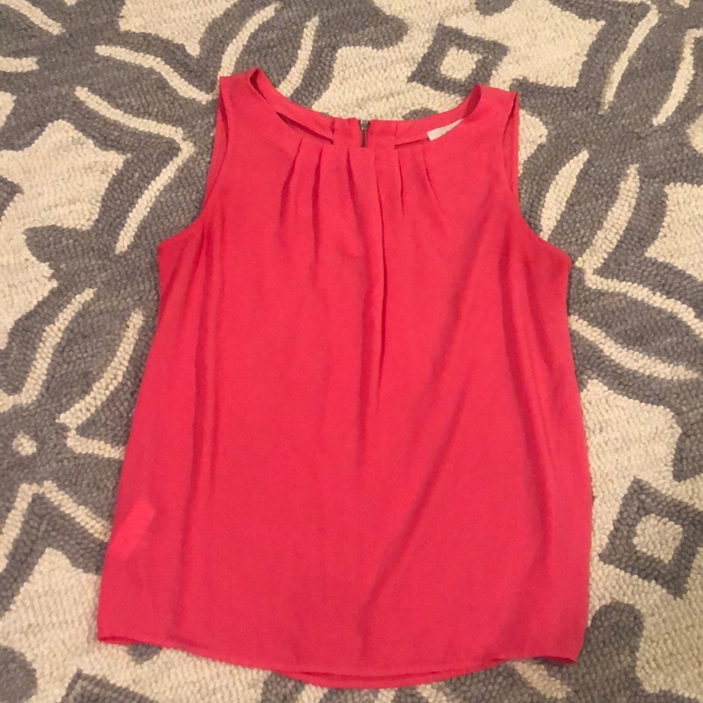 Loft hot pink blouse tank
